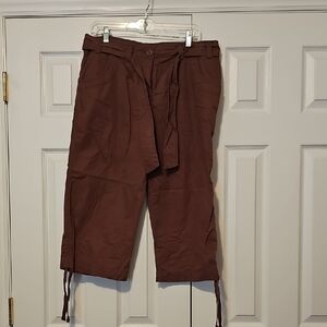 Izod Brown Capris for Women